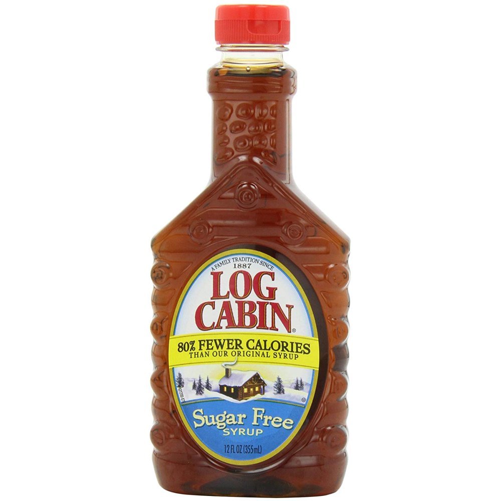 12 PACKS : Log Cabin Sugar Free Syrup, 12 Ounce