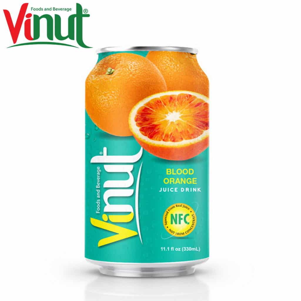 330ml VINUT Can (Tinned) Original Taste Blood Orange Juice ...