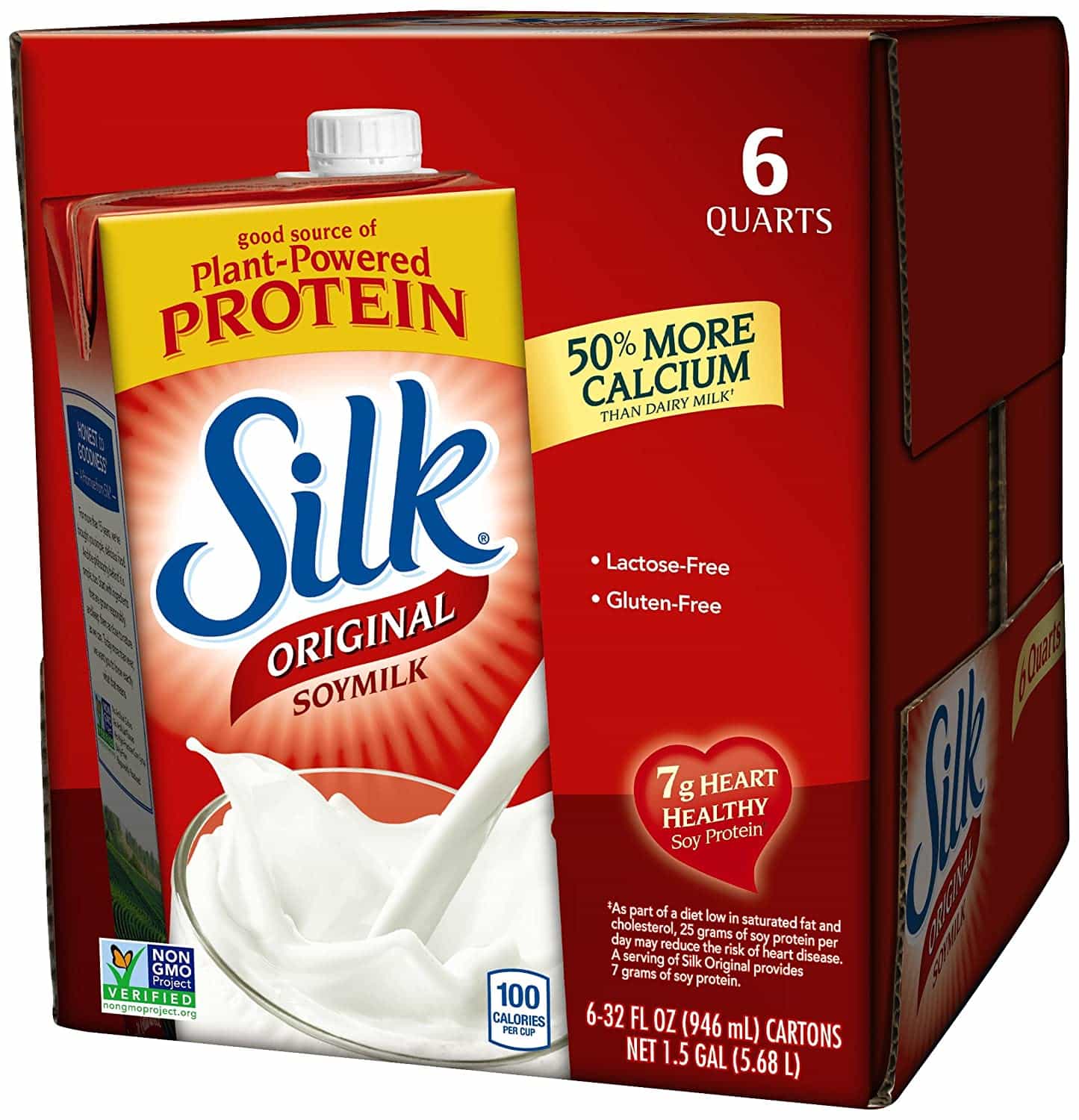 34 Silk Soy Milk Nutrition Label