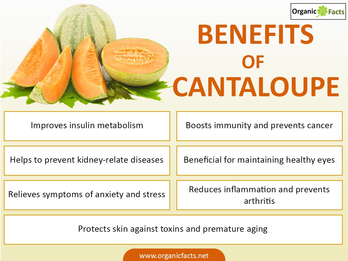 7 Important Benefits of Cantaloupe