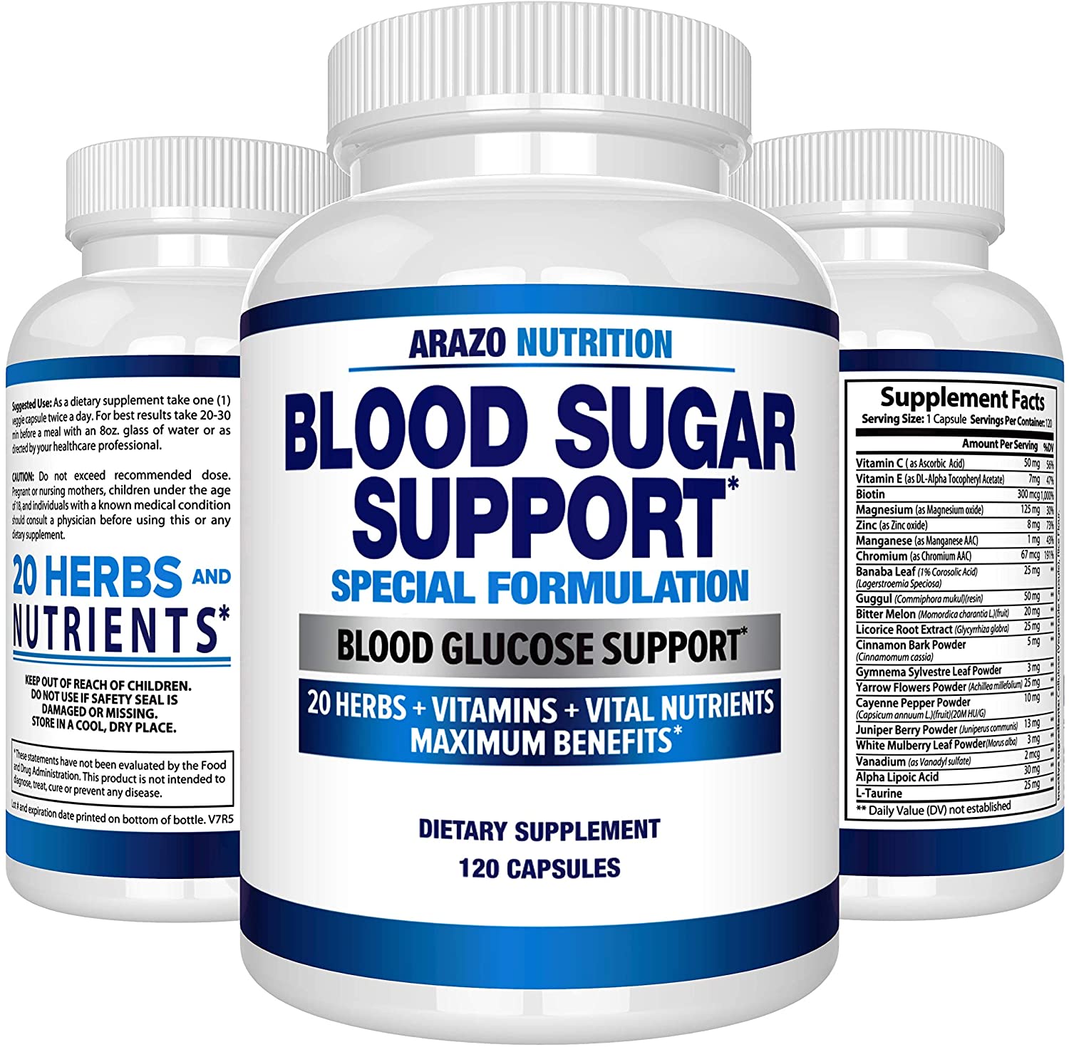 Arazo Nutrition Blood Sugar Support Supplement