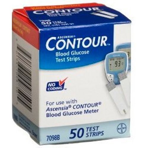 AscensiaÂ® ContourÂ® Blood Glucose Test Strips, 50/BX, 706340_BX