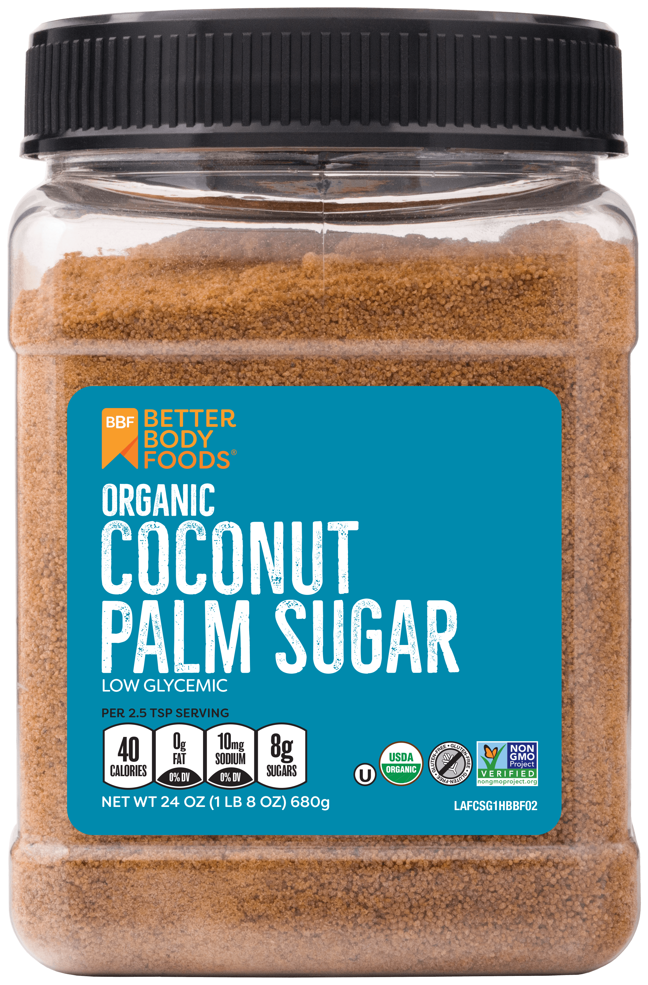 BetterBody Foods Organic Coconut Palm Sugar, 1.5 Lbs ...