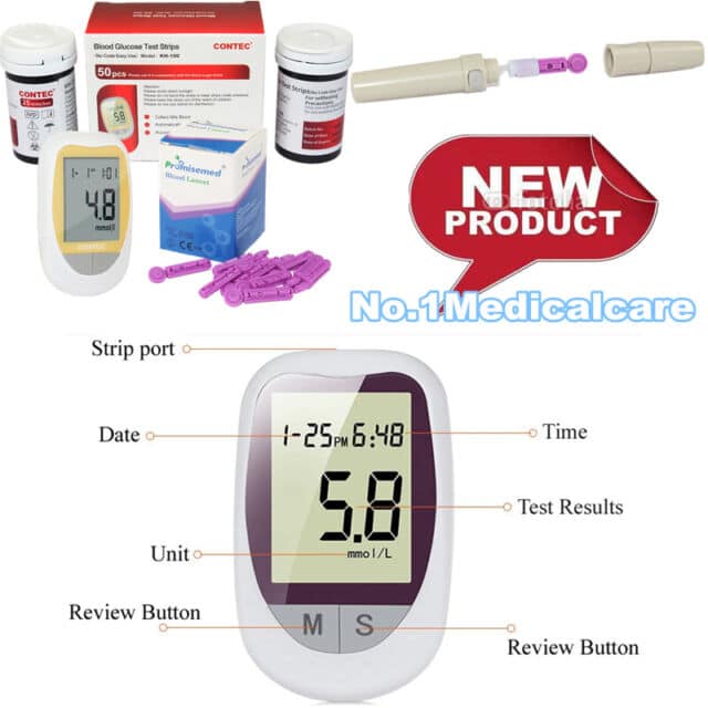 Blood Glucose Test Kit Home Self Monitor Glucose Meter
