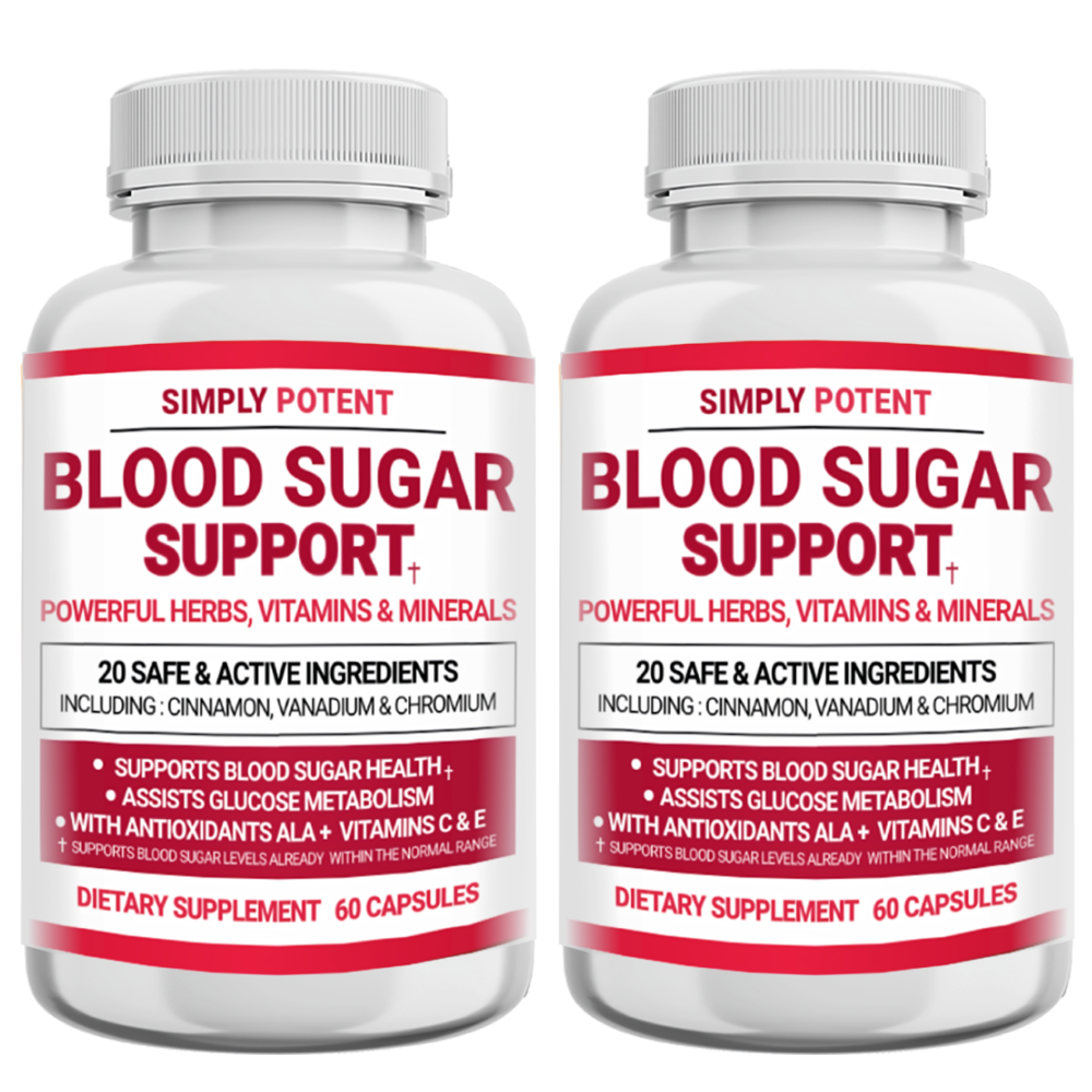 Blood Sugar Support Supplement, 20 Vitamins &  Herbs for Diabetics ...
