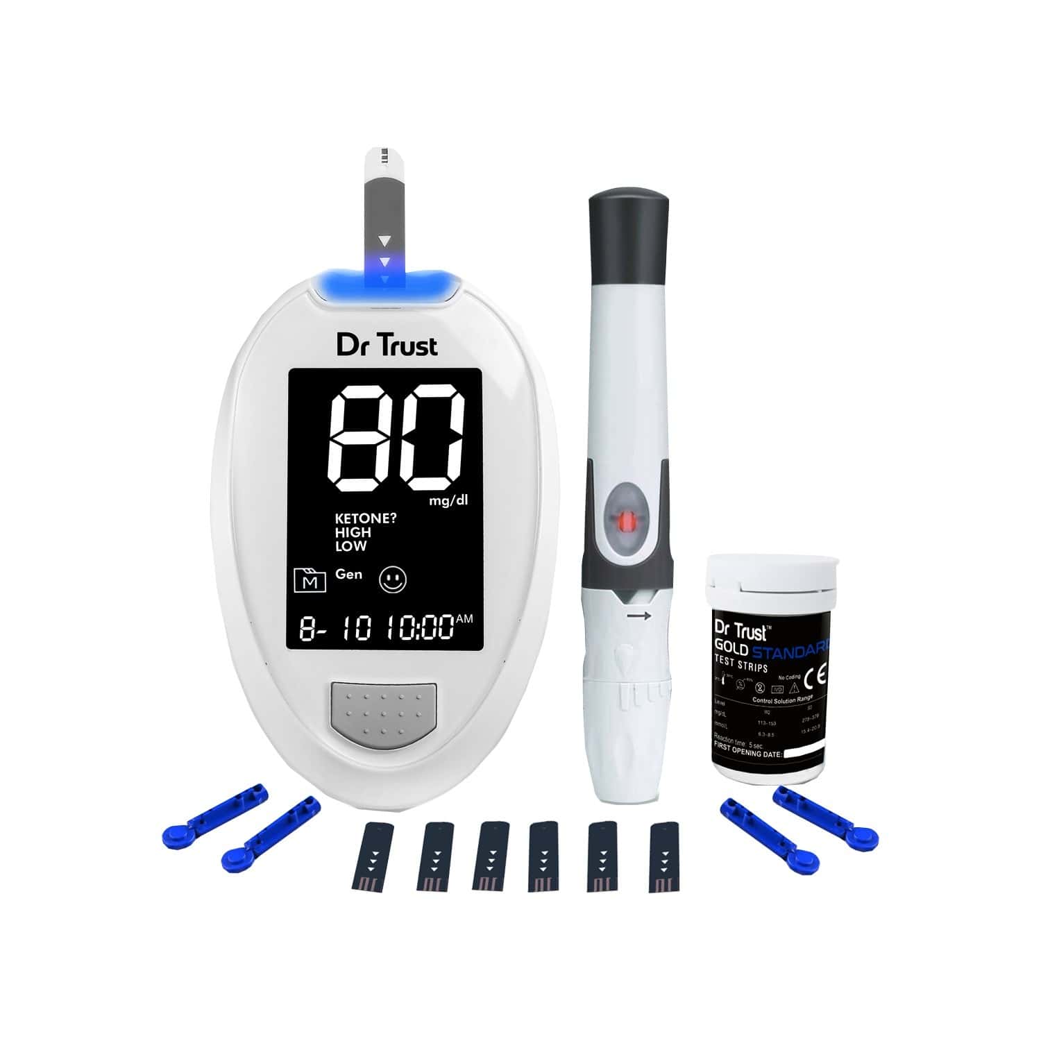 Buy Dr Trust ( Usa ) Fully Automatic Blood Sugar Testing Glucometer ...