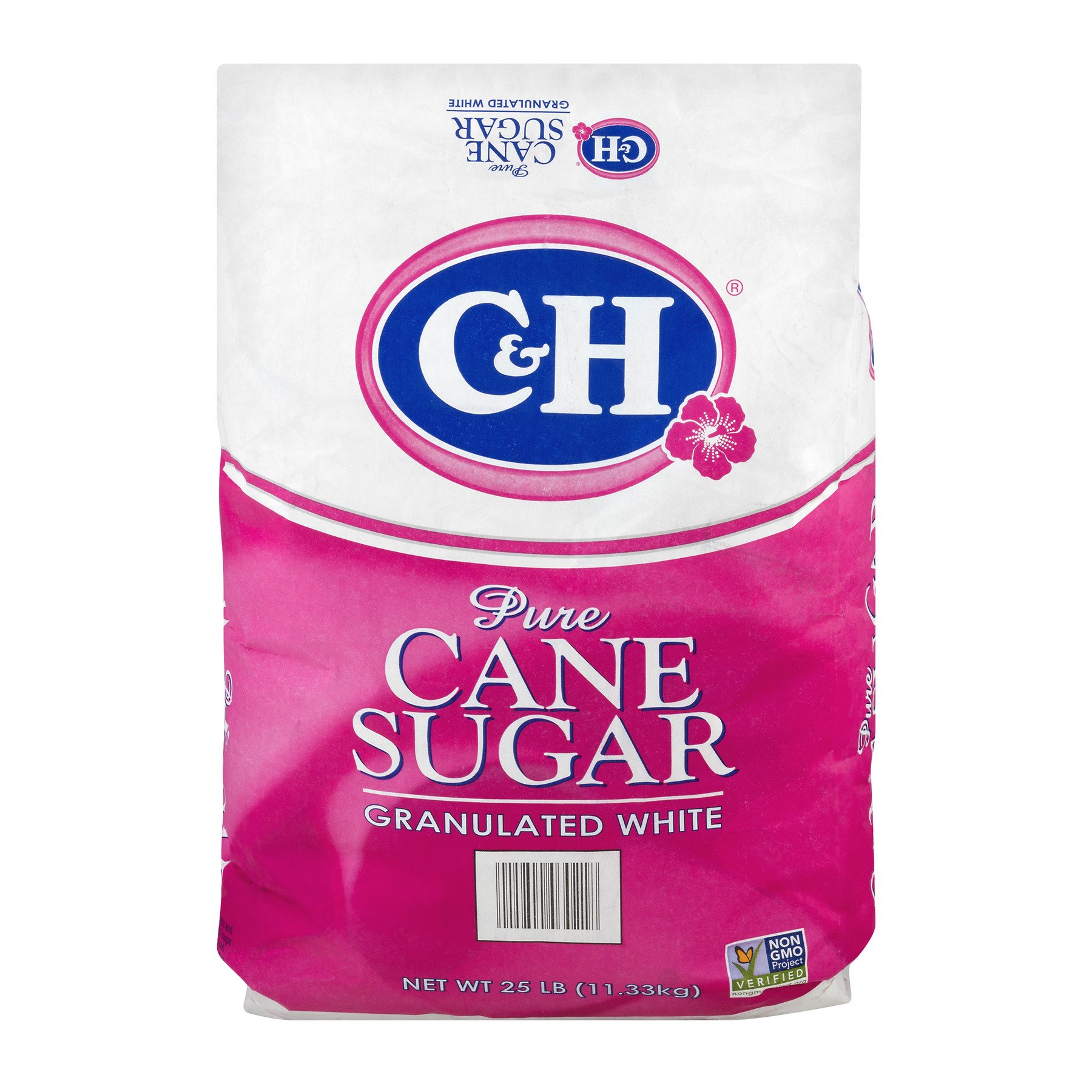 C&H Granulated White Pure Cane Sugar, 25 lbs