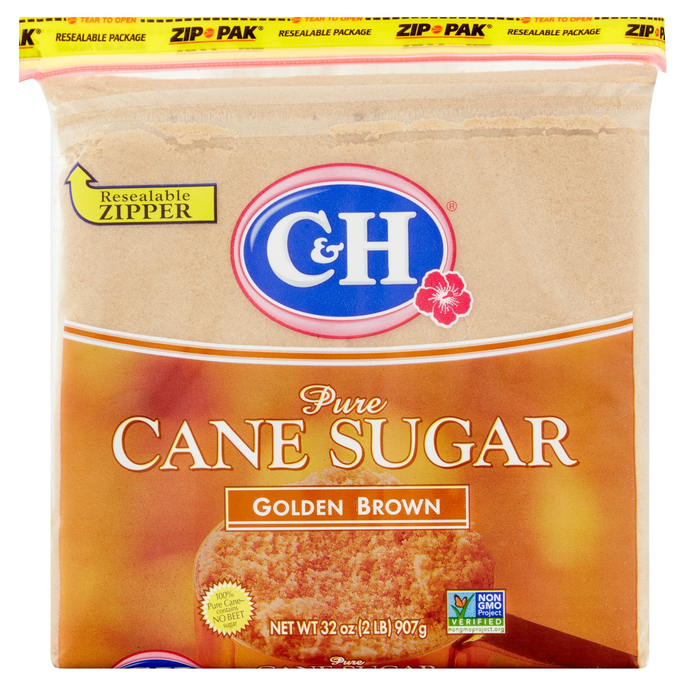 C&H: Pure Cane Golden Brown Sugar, 32 Oz