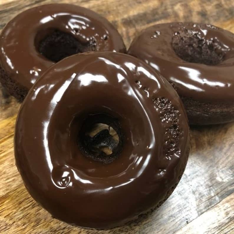 Chocolate Donuts. Halal Organic Gluten