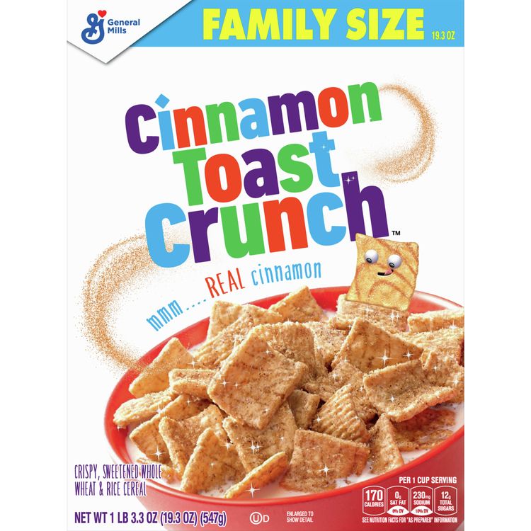 Cinnamon Toast Crunch, Cereal, with Whole Grain, 19.3 oz Reviews 2020