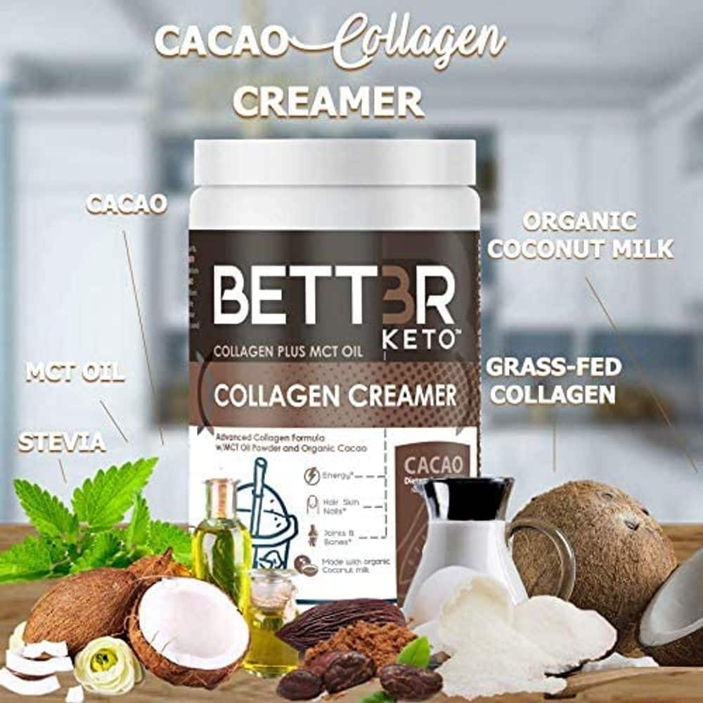 Collagen Protein Powder Creamer with 5500mg MCT Oil by BETT3R KETO ...