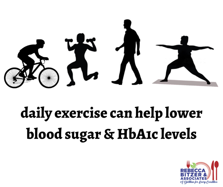 daily exercise can help to improve HbA1c and blood sugar levels ...