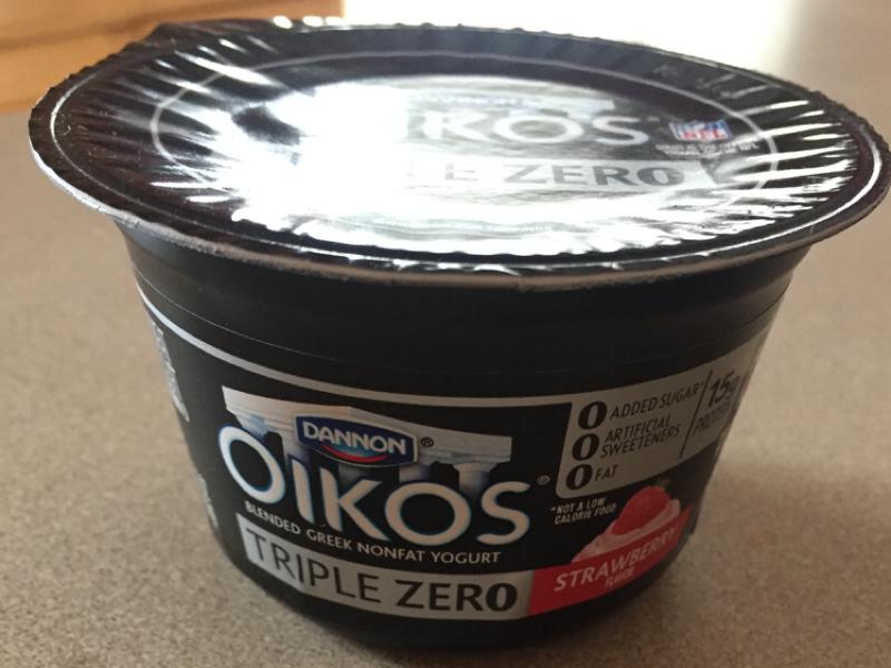 Dannon Triple Zero Strawberry Blended Greek Nonfat Yogurt ...