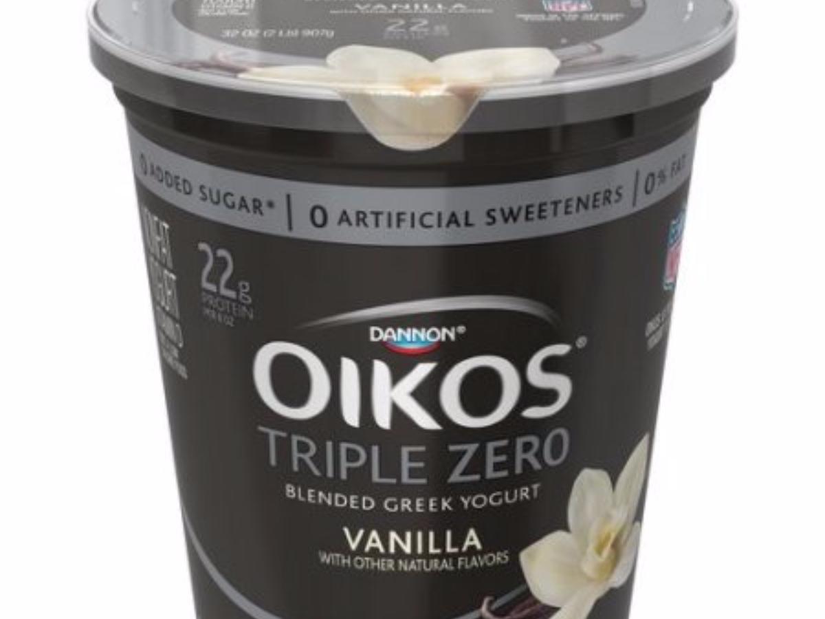 Dannon Triple Zero Vanilla Greek Nonfat Yogurt Nutrition ...