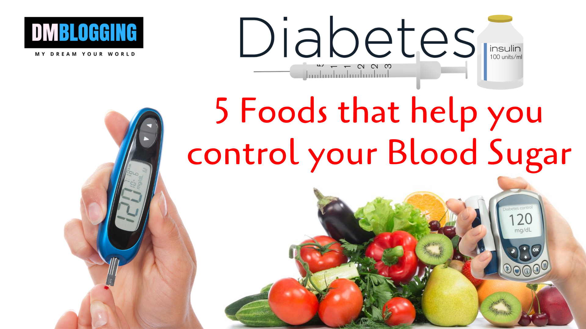 Diabetes &  Diet: 5 Foods that help you control your Blood Sugar