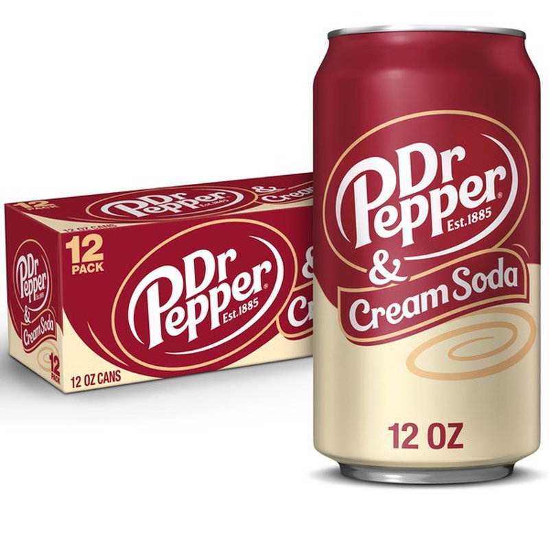 Dr Pepper Cream Soda, 12 Pack (12 each)