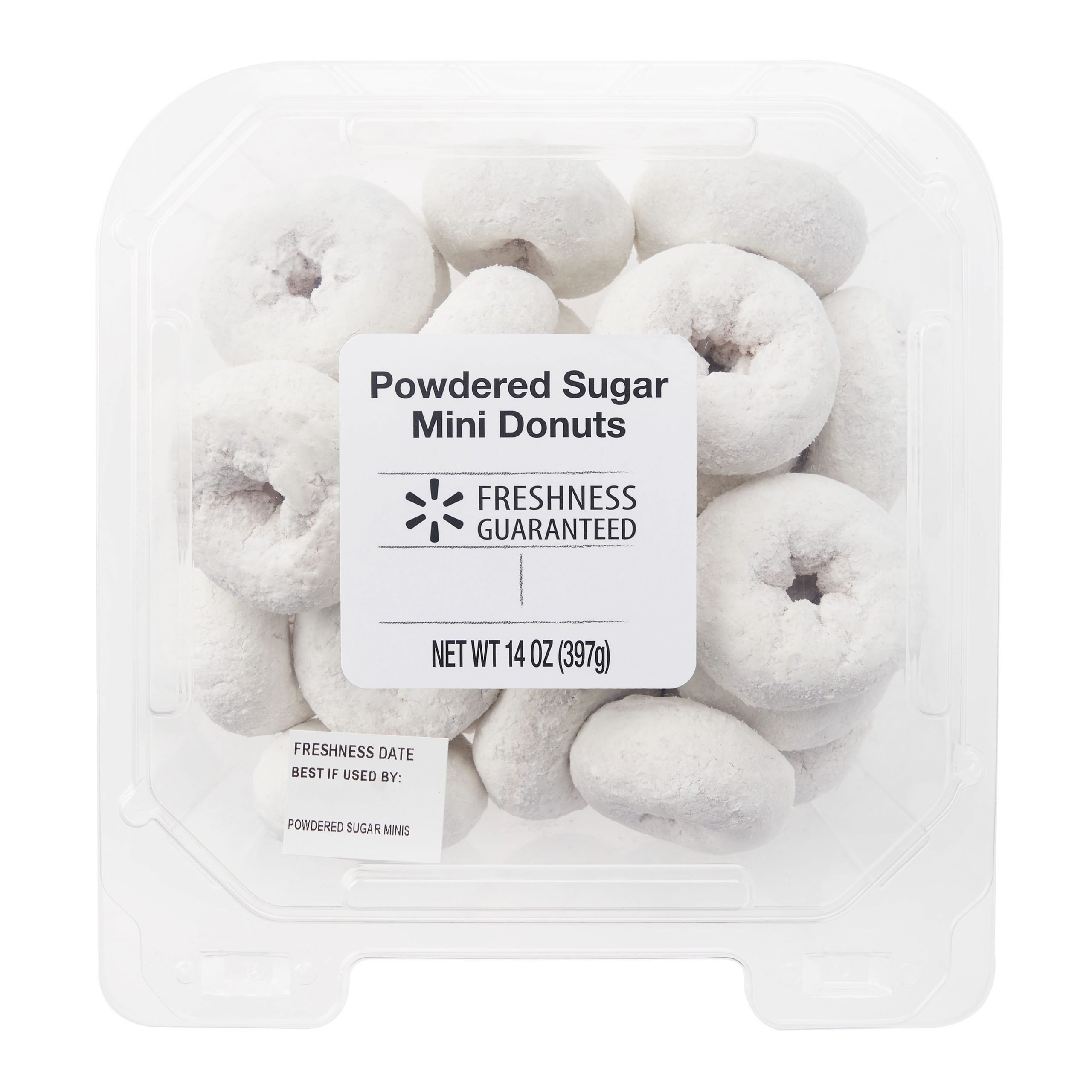 Freshness Guaranteed Powdered Sugar Mini Donuts, 14 oz ...