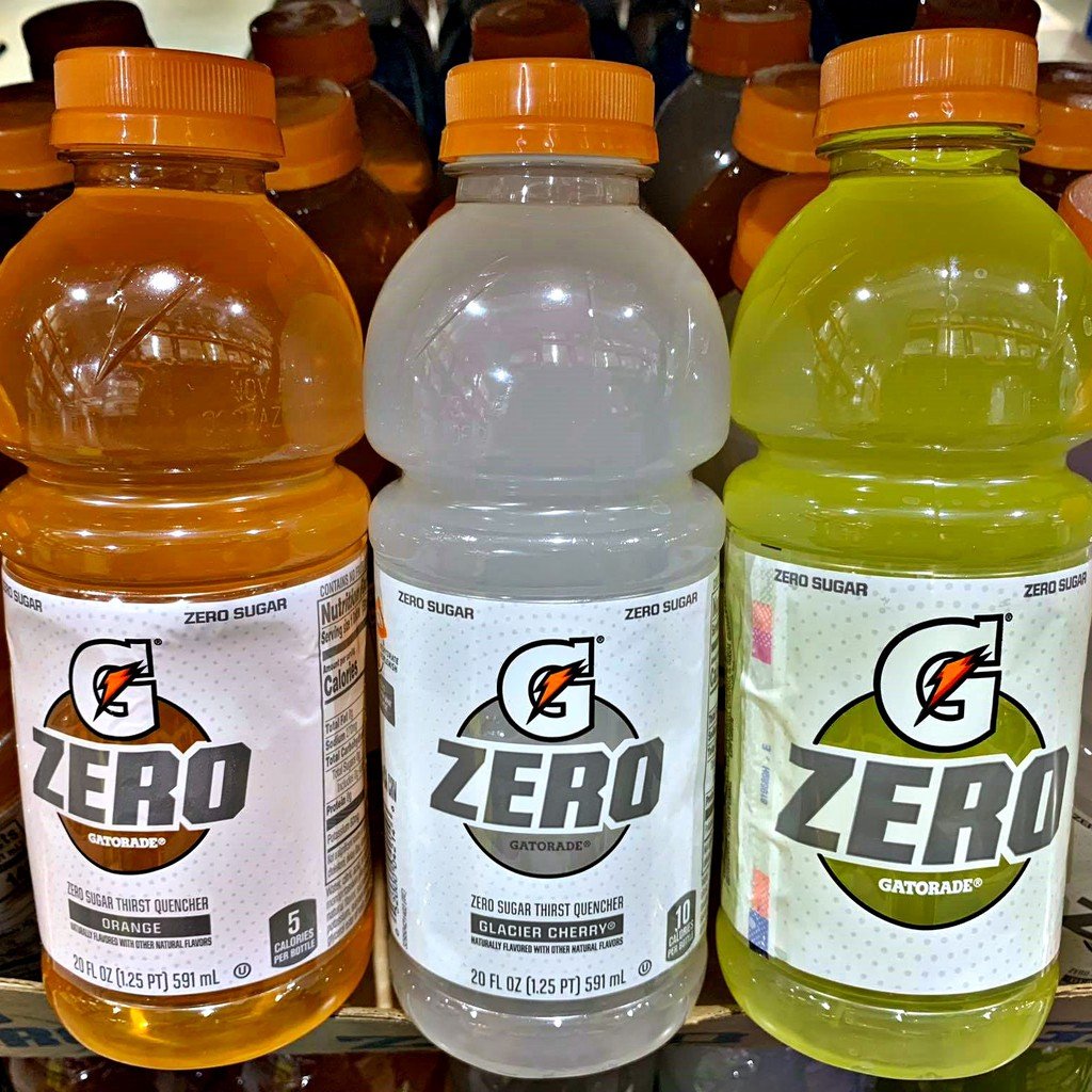 G Zero Sugar Gatorade Electrolyte Water Drink