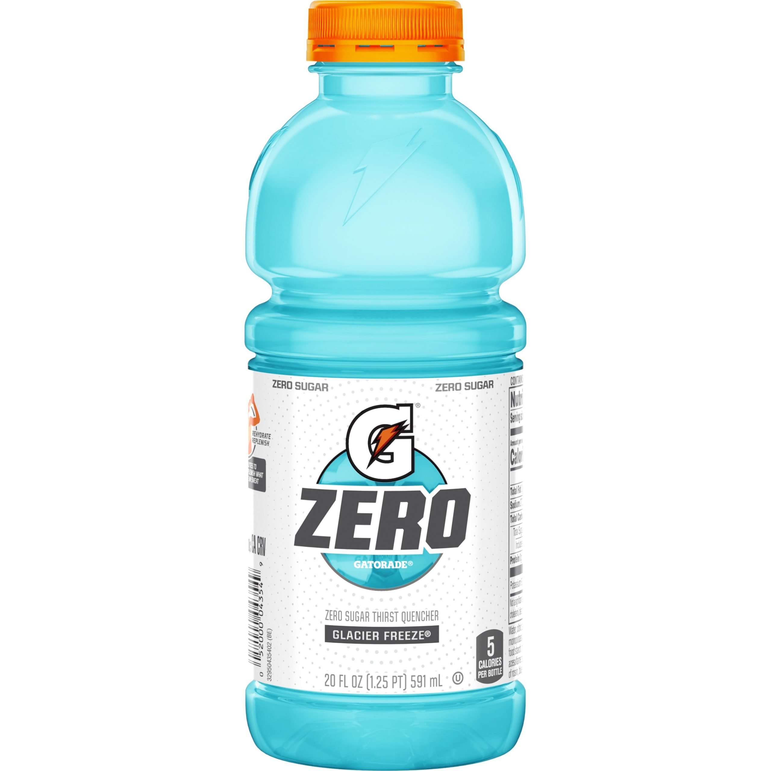 Gatorade Zero Glacier Freeze Zero Sugar Thirst Quencher, 20 oz Bottle ...