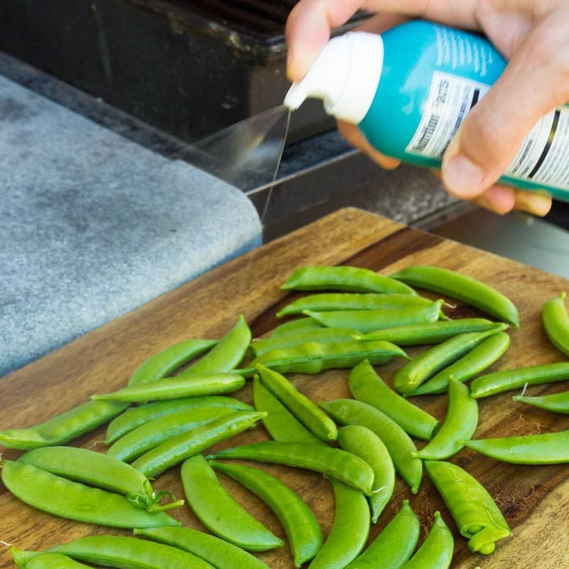 Grilled Sugar Snap Peas Recipe (keto, paleo, Whole30, vegan)