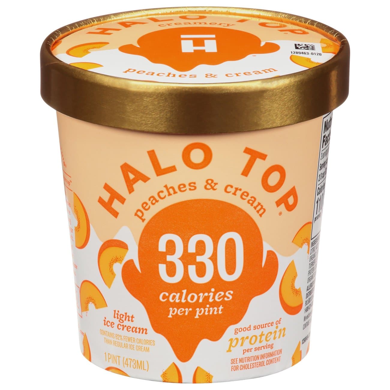 Halo Top Peaches &  Cream Ice Cream