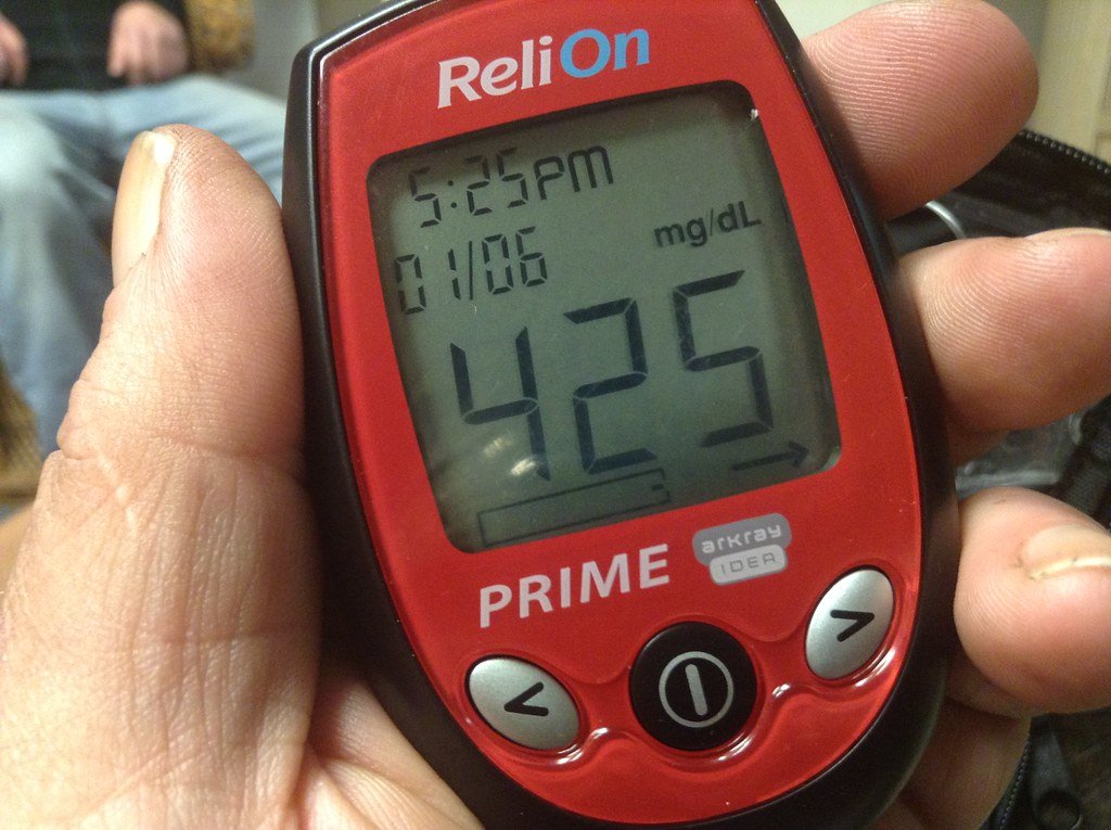 High Blood Sugar Glucose over 400mg Reading, 1/2015 by Mikâ¦