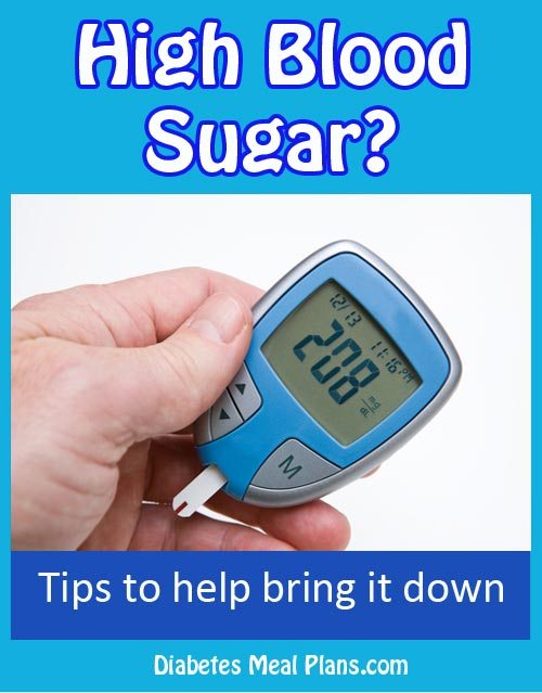 High Blood Sugar Levels: Tips to help bring them down
