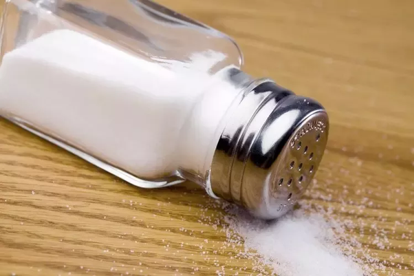 How does table salt affect high blood sugar?