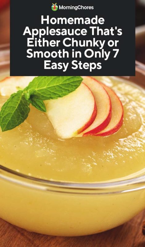 How to Make Homemade Applesauce (Chunky or Smooth) in Only ...