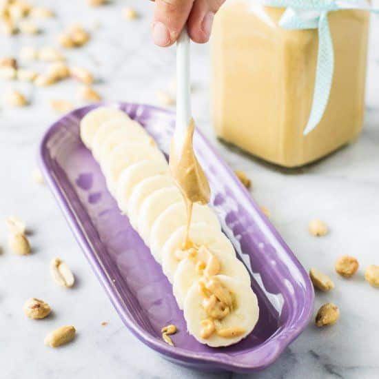 Just Peanuts. This smooth and creamy Homemade Peanut Butter has no ...