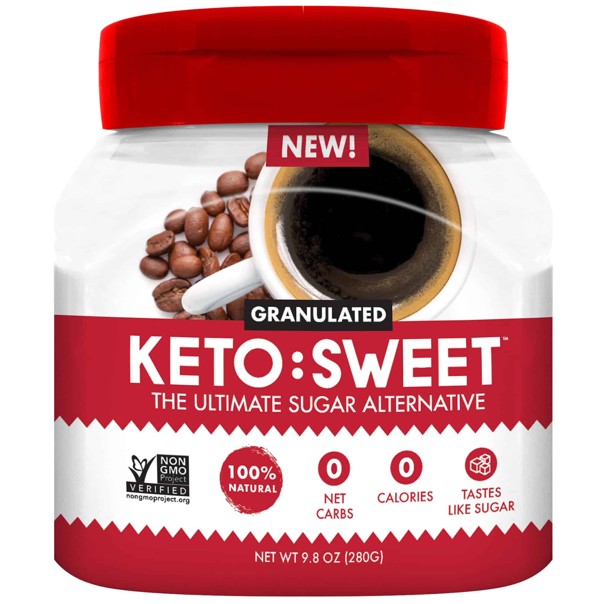 Keto Sweet, Sugar Substitute, 9.8 oz. Granulated Jar