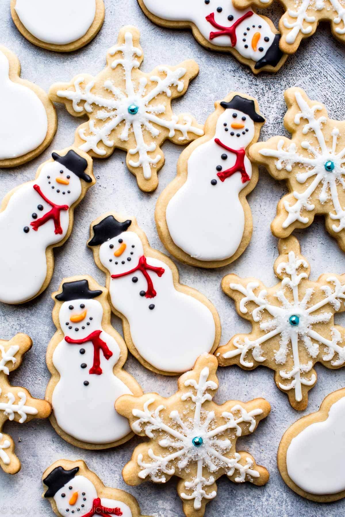 Learn how to make adorable snowman and snowflake sugar cookies with ...