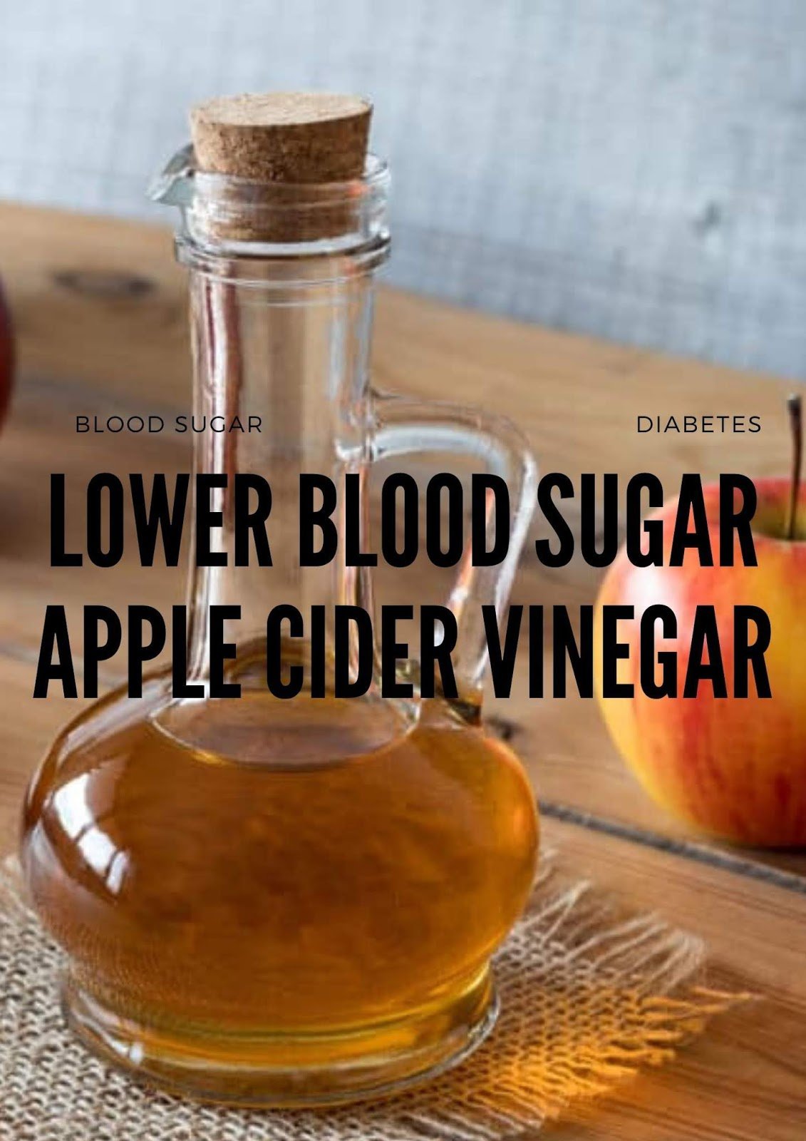 lower blood sugar apple cider vinegar