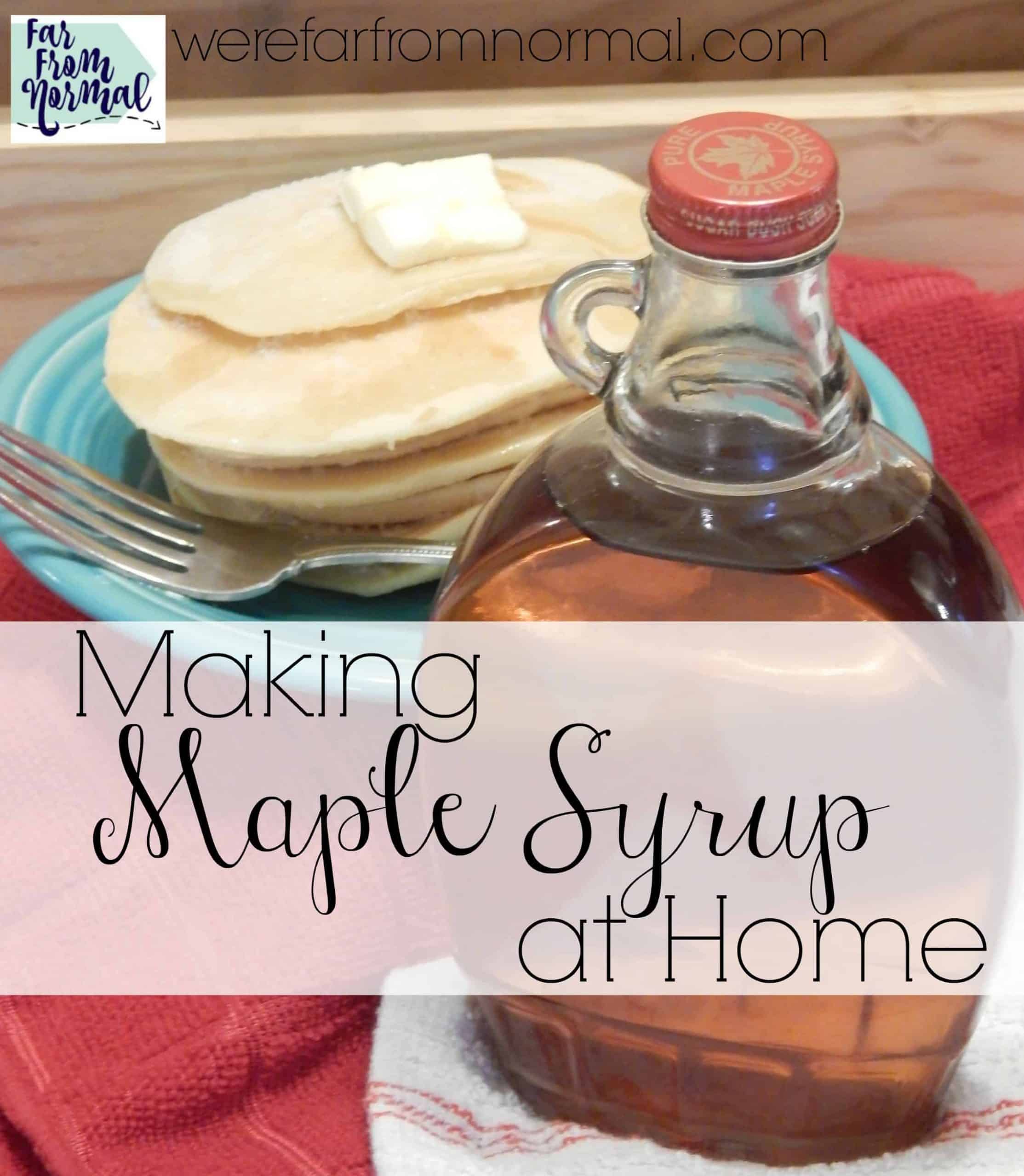 Making Maple Syrup at Home