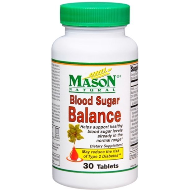 Mason Natural Blood Sugar Balance Tablets 30 Tablets (Pack ...