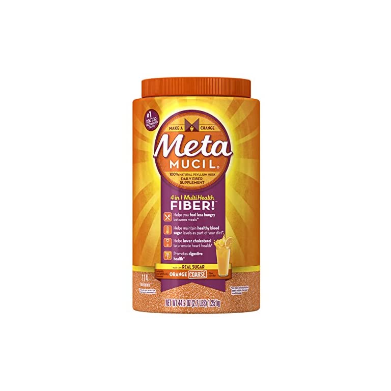 Metamucil Psyllium Fiber Supplement by Meta Orange Smooth ...