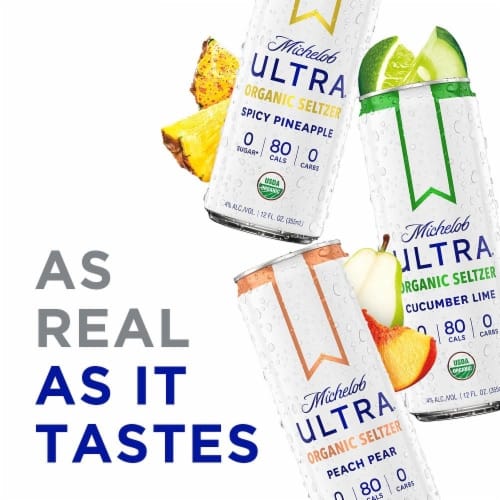 Michelob Ultraâ¢ Organic Seltzer First Edition Flavors Variety Pack, 24 ...