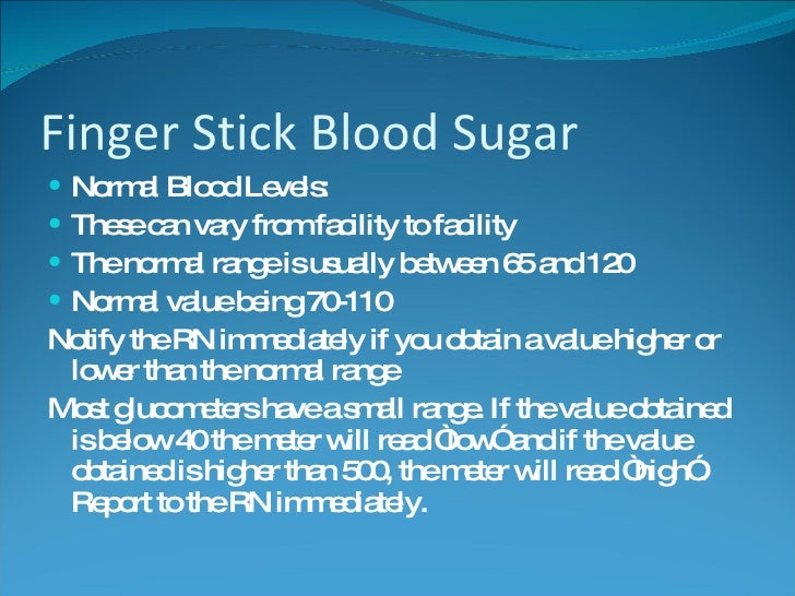Na Ii Ppt Finger Stick Blood Sugar Copy