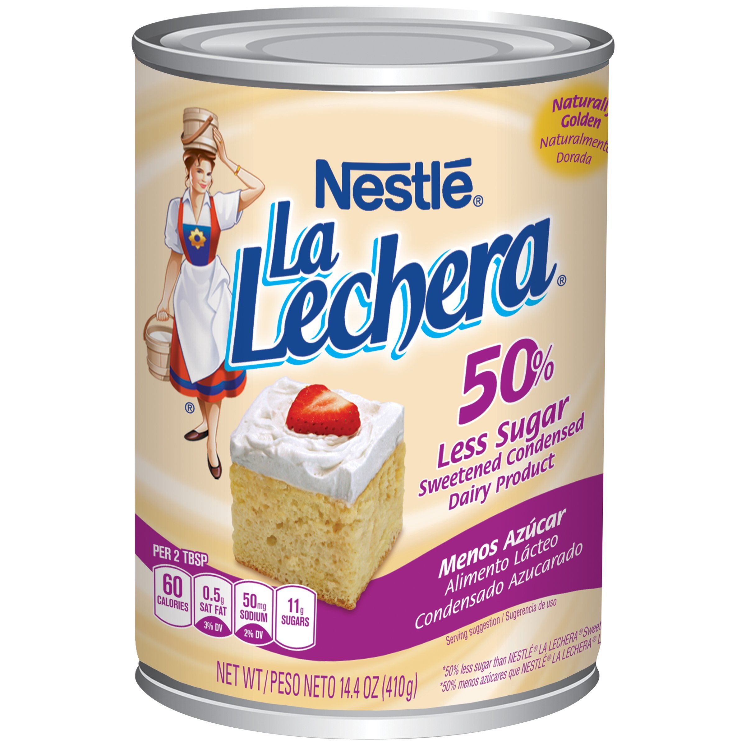 Nestle La Lechera Sweetened Condensed Milk with 50% Less Sugar