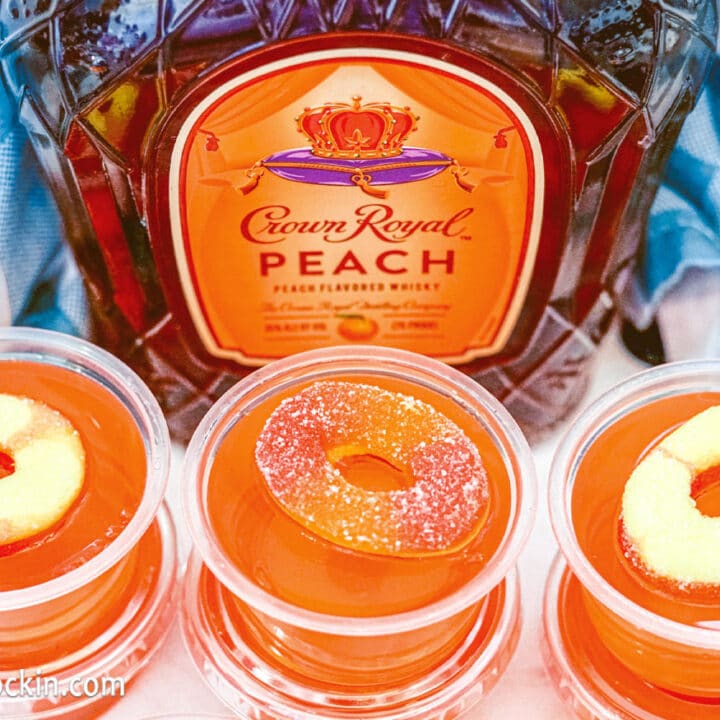 Peach Crown Jello Shots