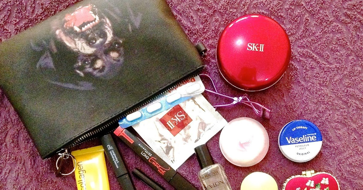 PETITE BROWN SUGAR: inside my make up pouch...