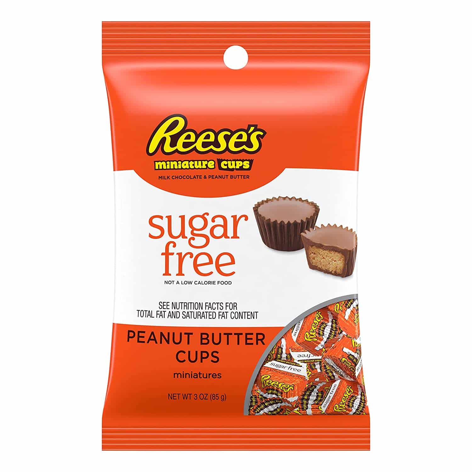REESES Chocolate Candy, Sugar Free Peanut Butter Cup Miniatures, 3 ...