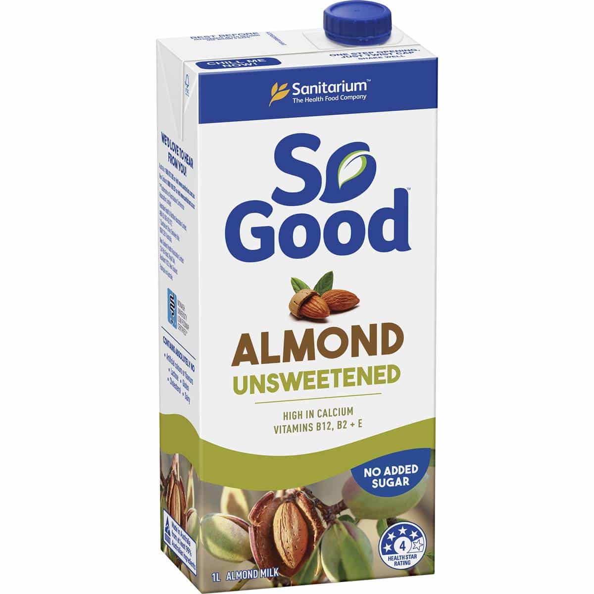 Sanitarium So Good Long Life Unsweetened Almond Milk 1l