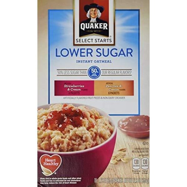 Shop Quaker Instant Oatmeal, Low Sugar Fruit &  Cream Variety Pack ...