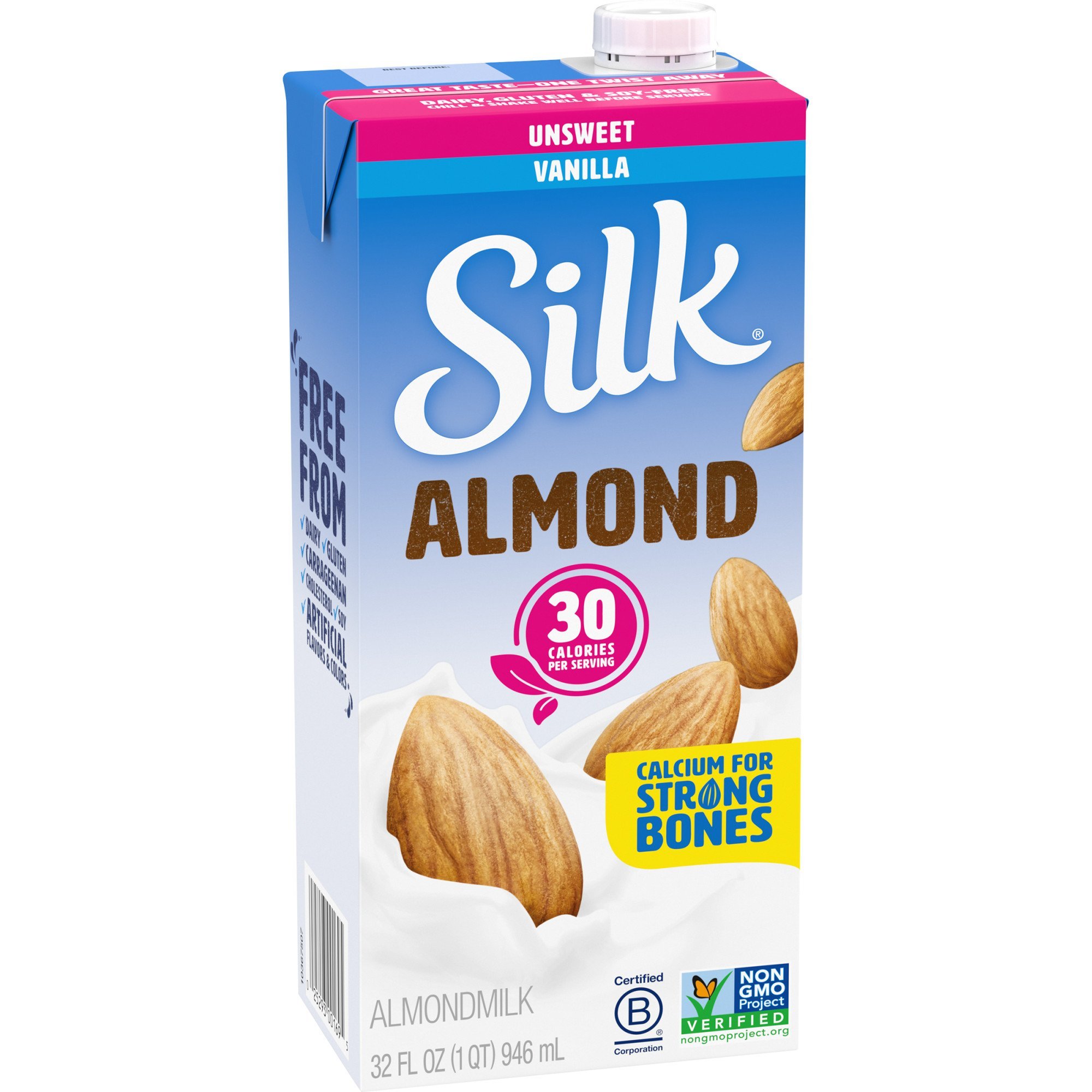 Silk PureAlmond Vanilla Unsweetened Almond Milk