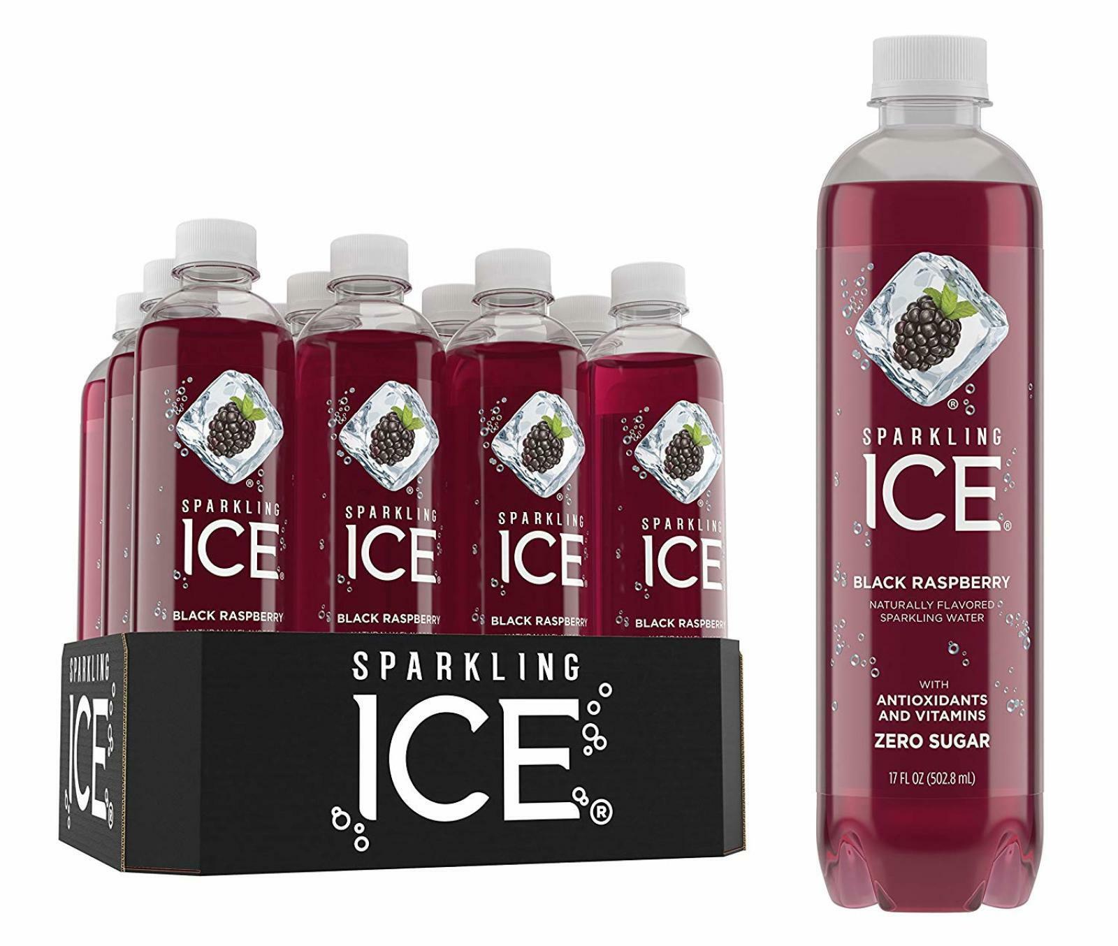 Sparkling Ice Black Raspberry Sparkling Water With ...