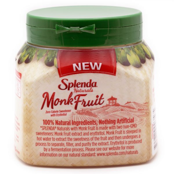 Splenda Monk Fruit Sweetener, 9.8 oz Jar