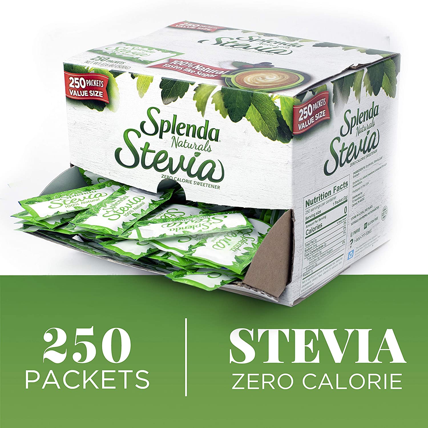 SPLENDA Naturals Stevia Sweetener: No Calorie, All Natural ...