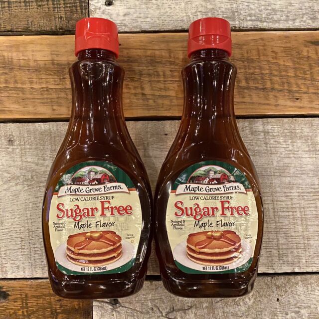 Sugar Free Maple Flavor Syrup~Low Calorie~Maple Grove Farms~12oz~2 Pack ...
