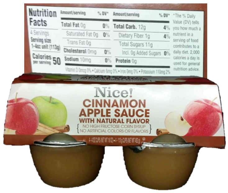 The added sugars line on the updated Nutrition Facts label on Nice ...